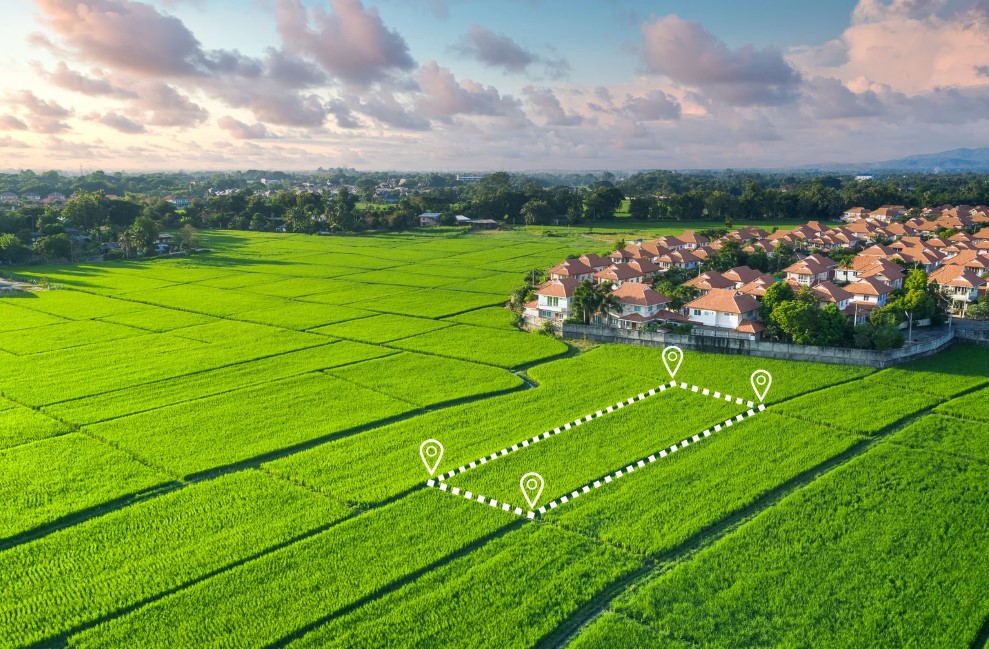 wycena działki bez drogi dojazdowej